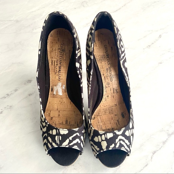 Christian Siriano Tribal Print Heel Size 7 1/2 - Picture 2 of 10